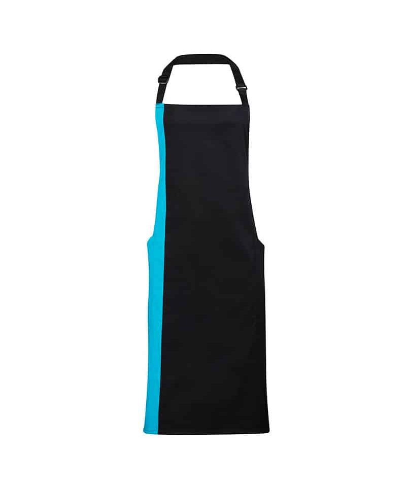 Grembiule con pettorina bicolore Premier PR162 10 Grembiule-con-pettorina-bicolore-Premier-PR162-nero-azzurro
