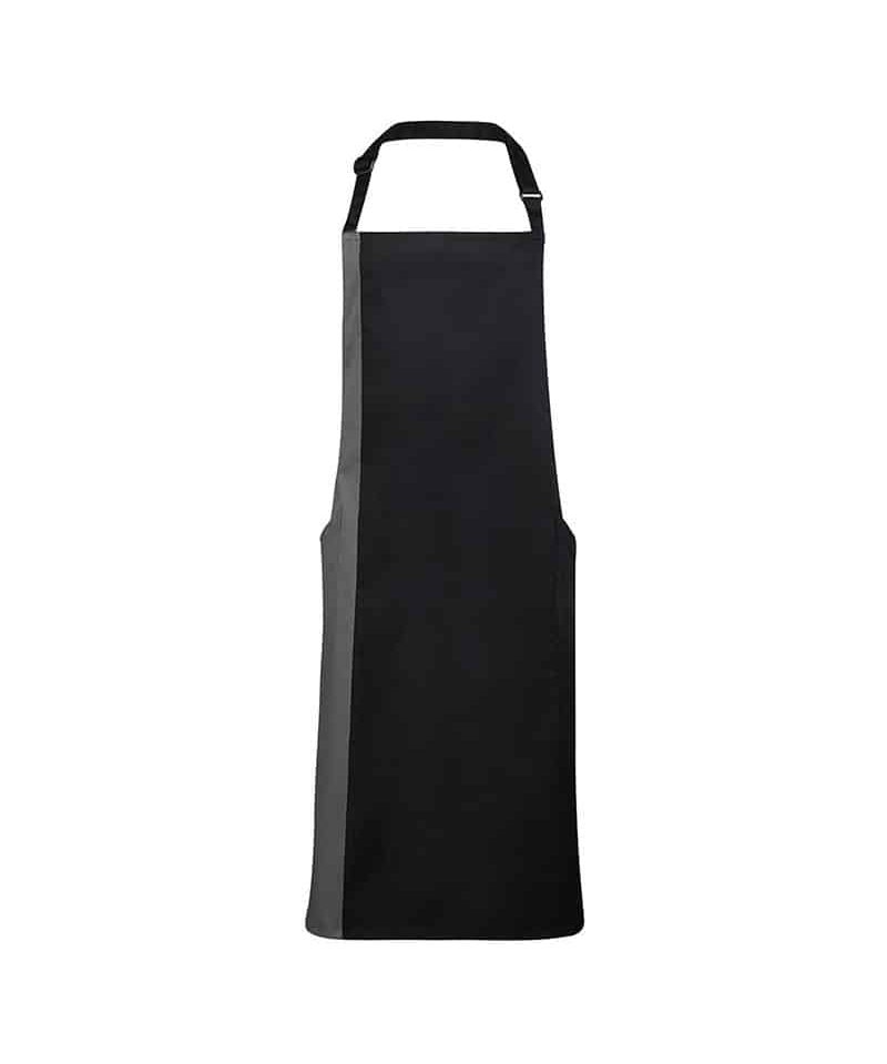 Grembiule con pettorina bicolore Premier PR162 13 Grembiule-con-pettorina-bicolore-Premier-PR162-nero-grigio
