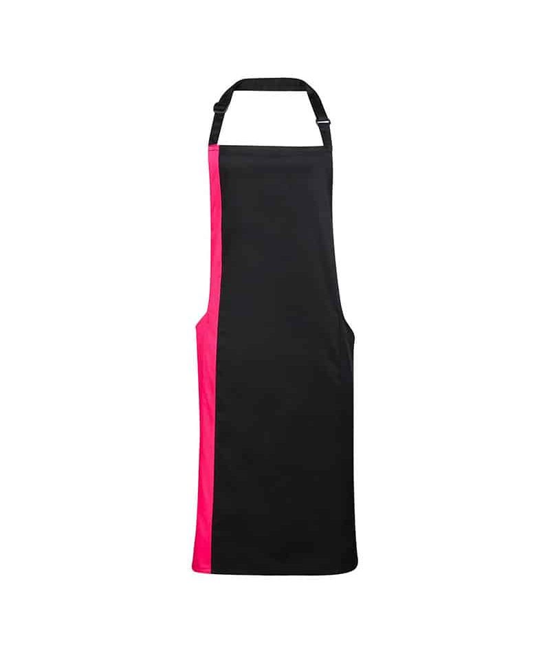 Grembiule con pettorina bicolore Premier PR162 14 Grembiule-con-pettorina-bicolore-Premier-PR162-nero-rosa