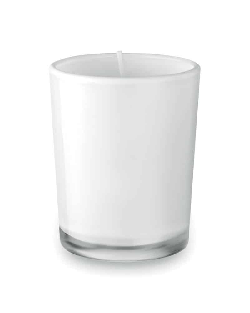 Candela profumata in confezione di vetro colorato MO9030 6 Candela-profumata-in-confezione-di-vetro-colorato.-mo9030-bianco