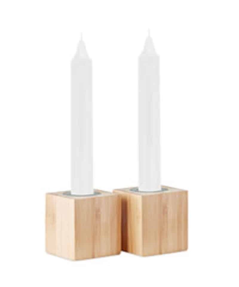 Set-di-2-candele-per-la-cena-e-portacandela-in-bamboo-mo6320