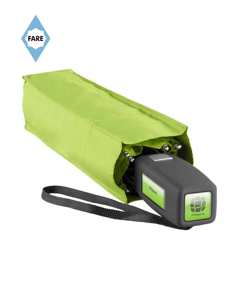 Ombrello Antivento Compatto E Ultraleggero Con Strisce Riflettenti E Protezione UPF 50+ - Ideale Per Viaggio E Tutti I Giorni