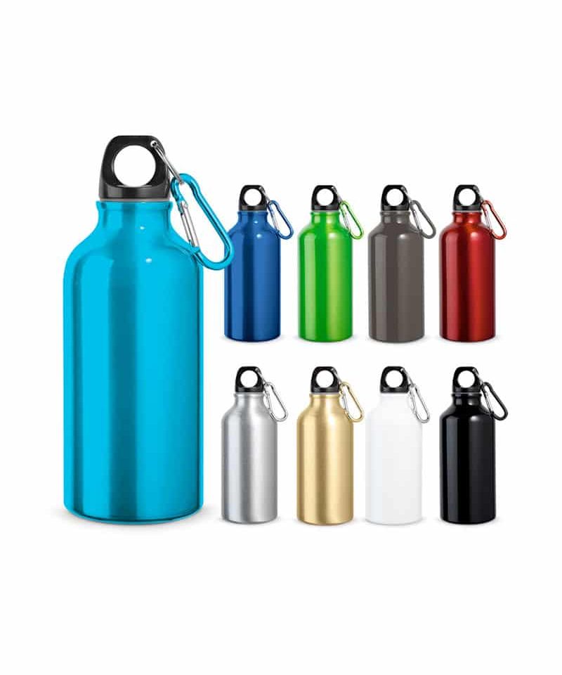 Borraccia-in-alluminio-con-moschettone-400ml-94601-set-