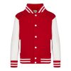 Felpa bambino giacca baseball personalizzate JH043J 1 Felpa bambino giacca baseball JH043J rosso bianco