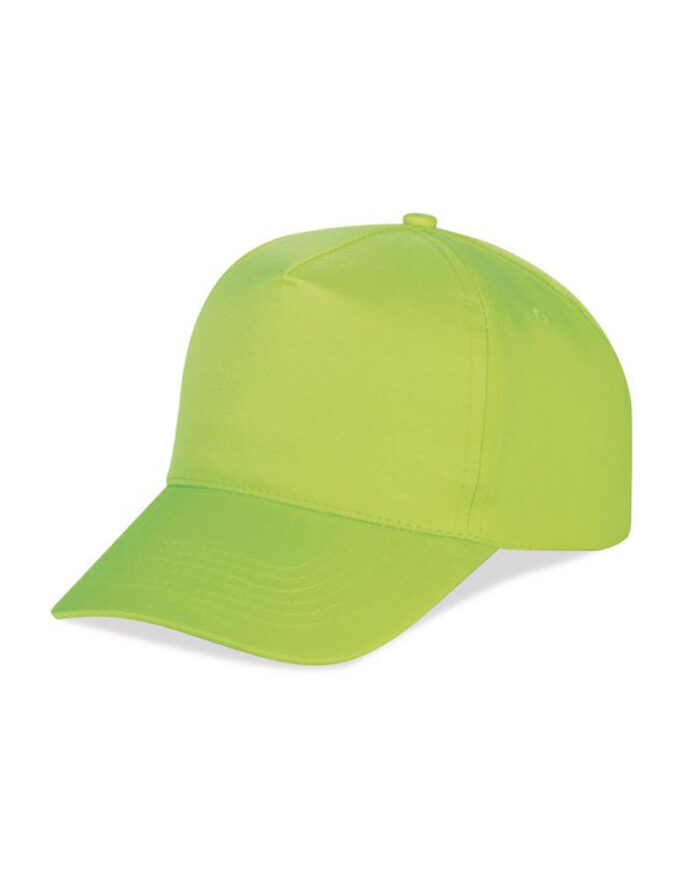 Cappellino-baseball-5-pannelli-fluo-K18019-verde-fluo