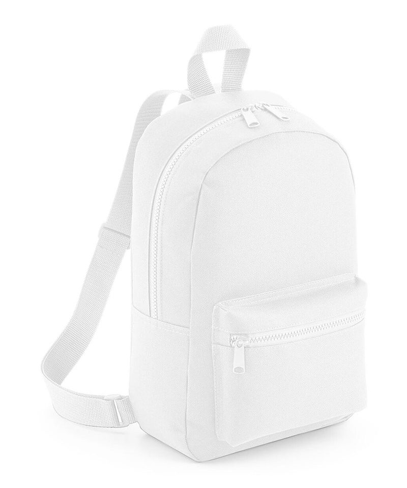 Mini zaino in poliestere Bagbase BG153 19 Mini zaino in poliestere Bagbase BG153 bianco