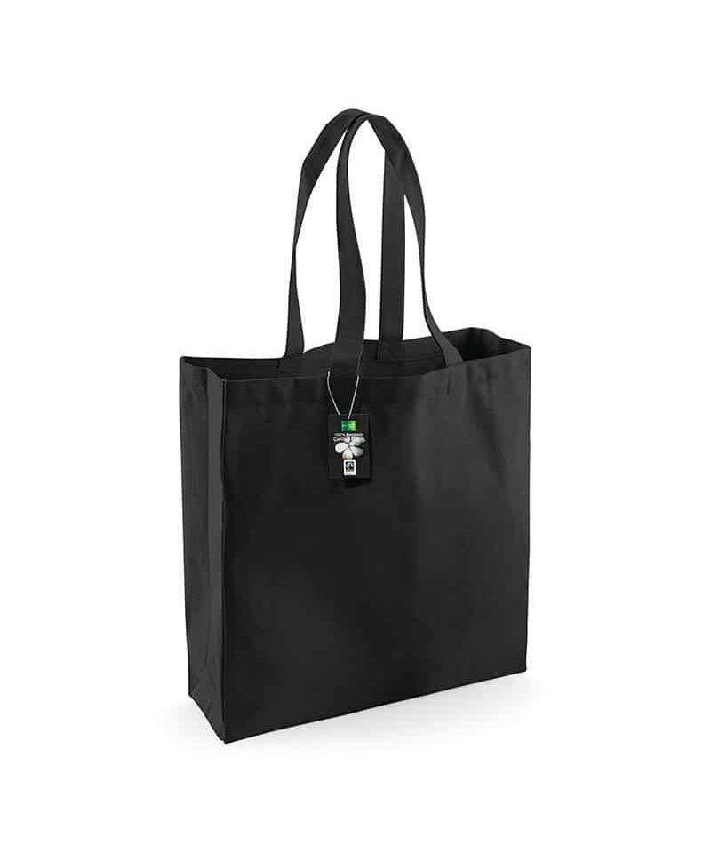 Shopper in Canvas Fair Trade 39x42x13cm Westford Mill W623 13 Shopper-in-Canvas-Fair-Trade-39x42x13cm-Westford-Mill-W623-nero