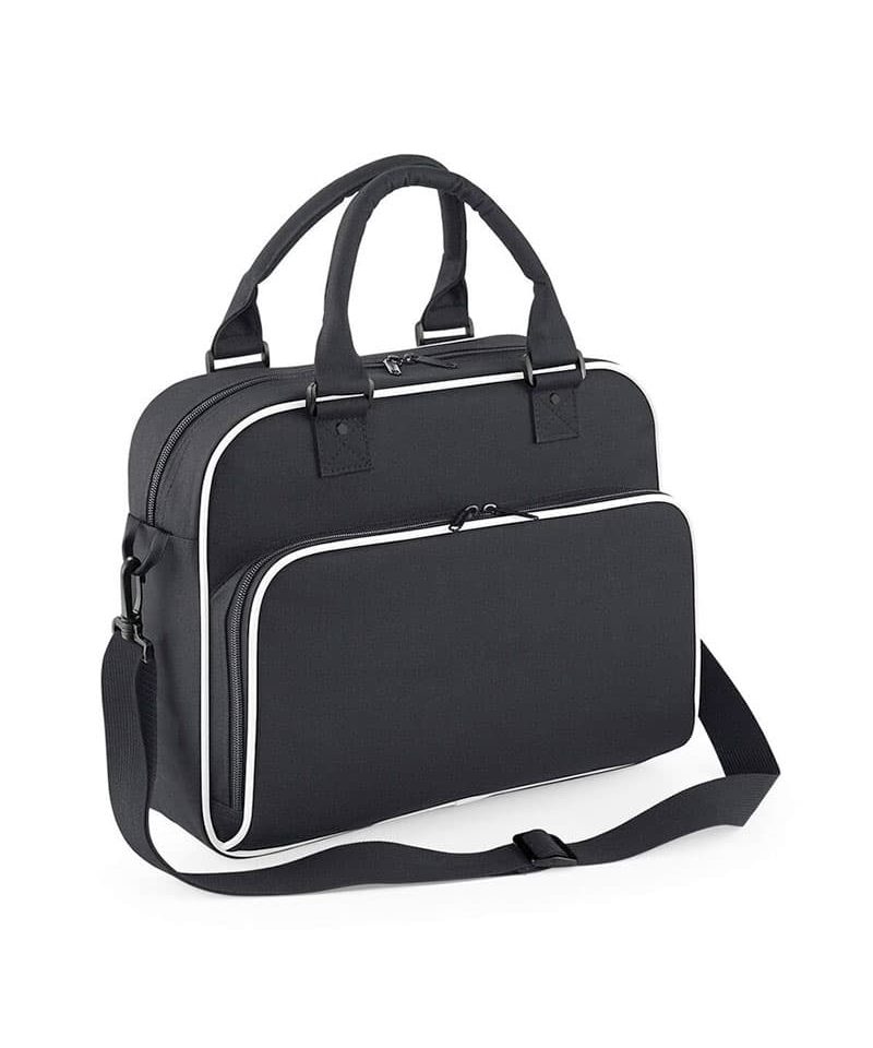 Borsa-danza-poliestere-Bagbase-BG145-nero-bianco
