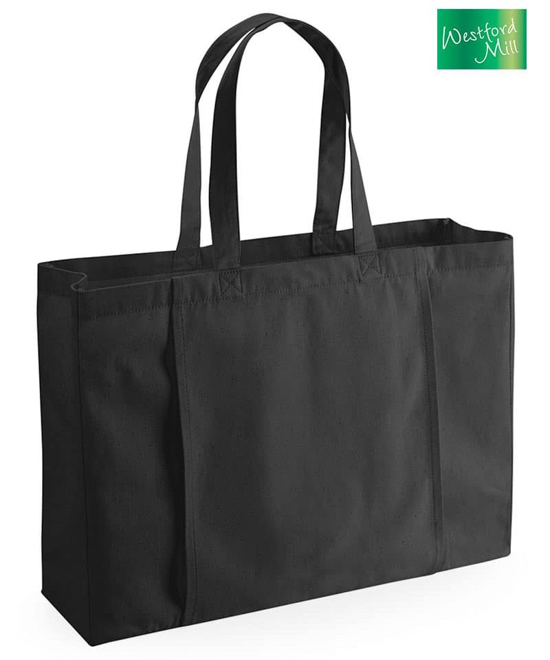 Borsa-mare-in-canvas-organico-Westford-Mill-W818-nero