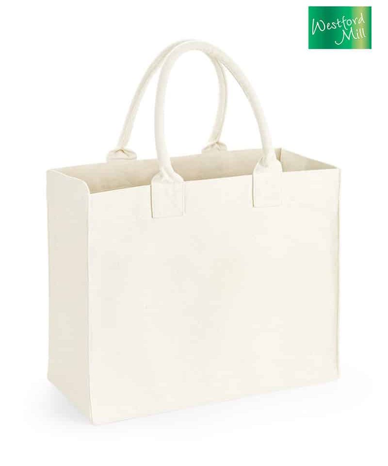 Borsa-mare-in-cotone-canvas-Westford-Mill-W608-naturale