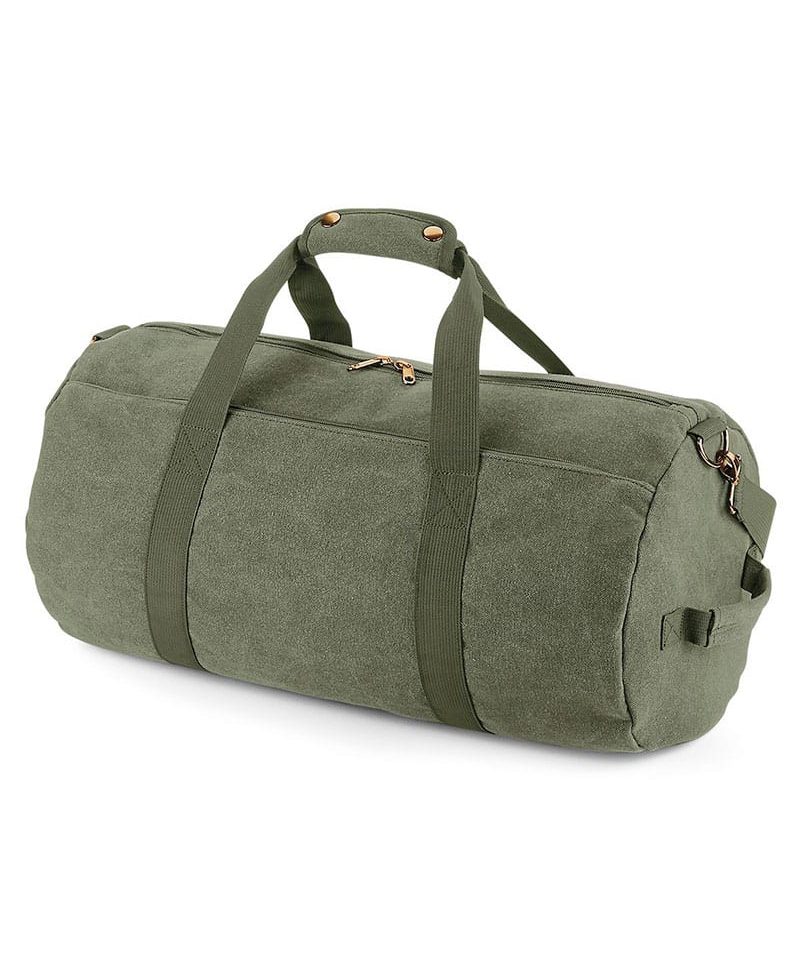 Borsone-in-canvas-vintage-Bagbase-BG655-verde-militare