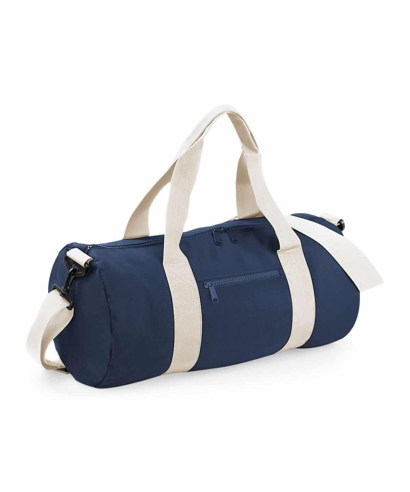 Borsone poliestere tubolare 50x25x25 Bagbase BG140 19 Borsone sport poliestere multitasca Bagbase BG544 blu navy natural