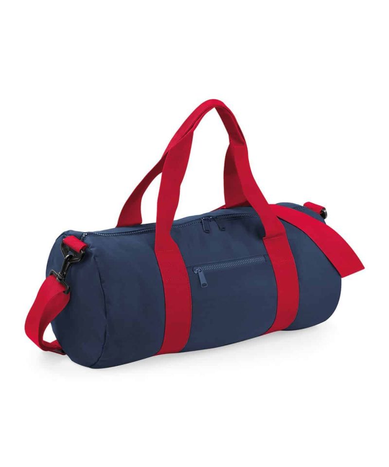 Borsone poliestere tubolare 50x25x25 Bagbase BG140 29 Borsone sport poliestere multitasca Bagbase BG544 blu navy rosso