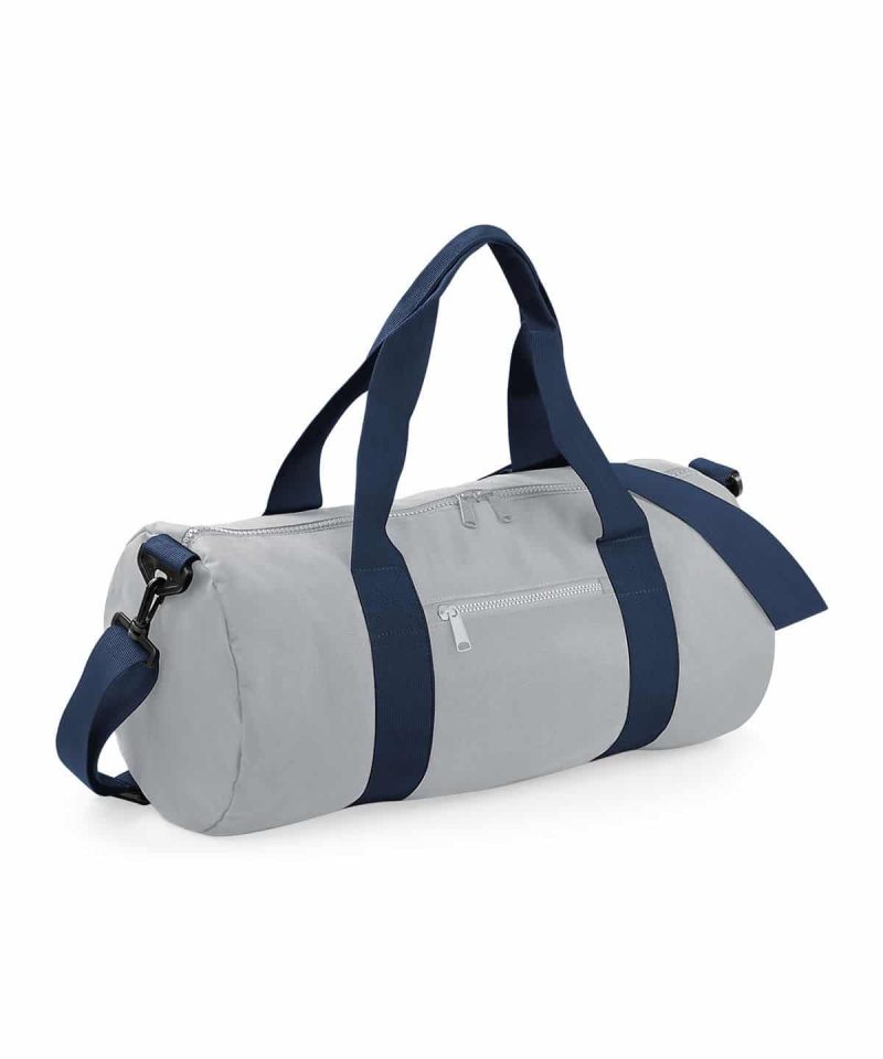 Borsone poliestere tubolare 50x25x25 Bagbase BG140 20 Borsone sport poliestere multitasca Bagbase BG544 grigio chiaro nero