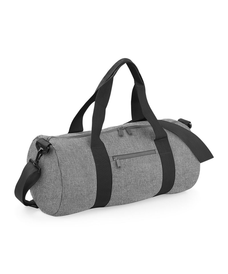 Borsone poliestere tubolare 50x25x25 Bagbase BG140 21 Borsone sport poliestere multitasca Bagbase BG544 grigio nero
