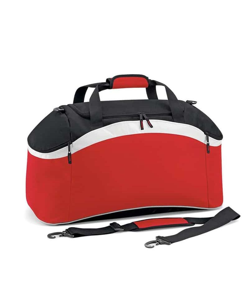 Borsone sport tricolore poliestere Bagbase BG572 10 Borsone-sport-tricolore-poliestere-Bagbase-BG572-rosso-bianco-nero