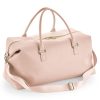 Borsone viaggio in simil pelle PU Bagbase BG760 1 Borsone viaggio in simil pelle PU Bagbase BG760 rosa