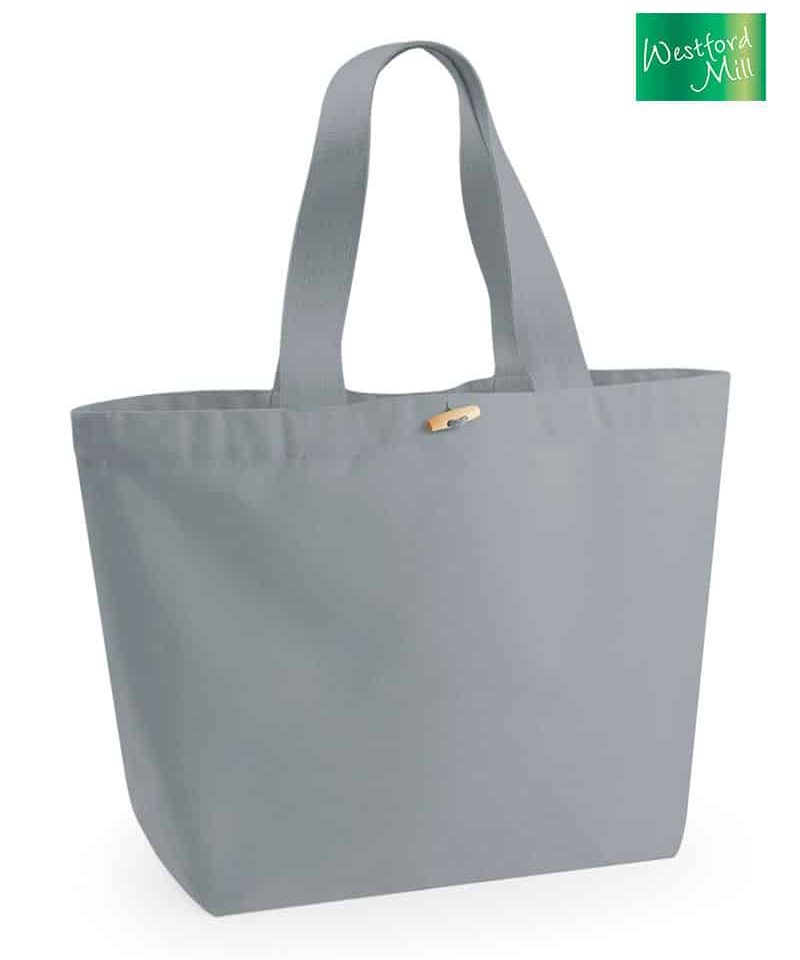 Maxi borsa in cotone organico Westford Mill W855 8 Maxi-borsa-in-cotone-organico-Westford-Mill-W855-grigio