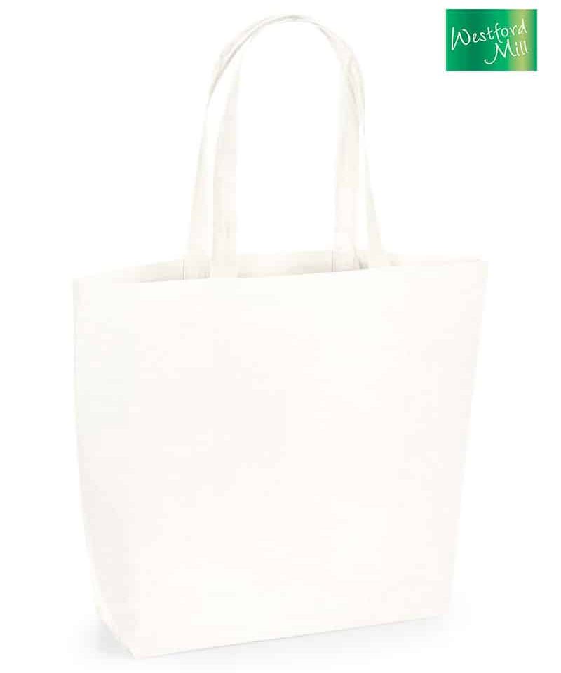 Maxi-shopper-in-cotone-organico-Westford-Mill-W285-naturale