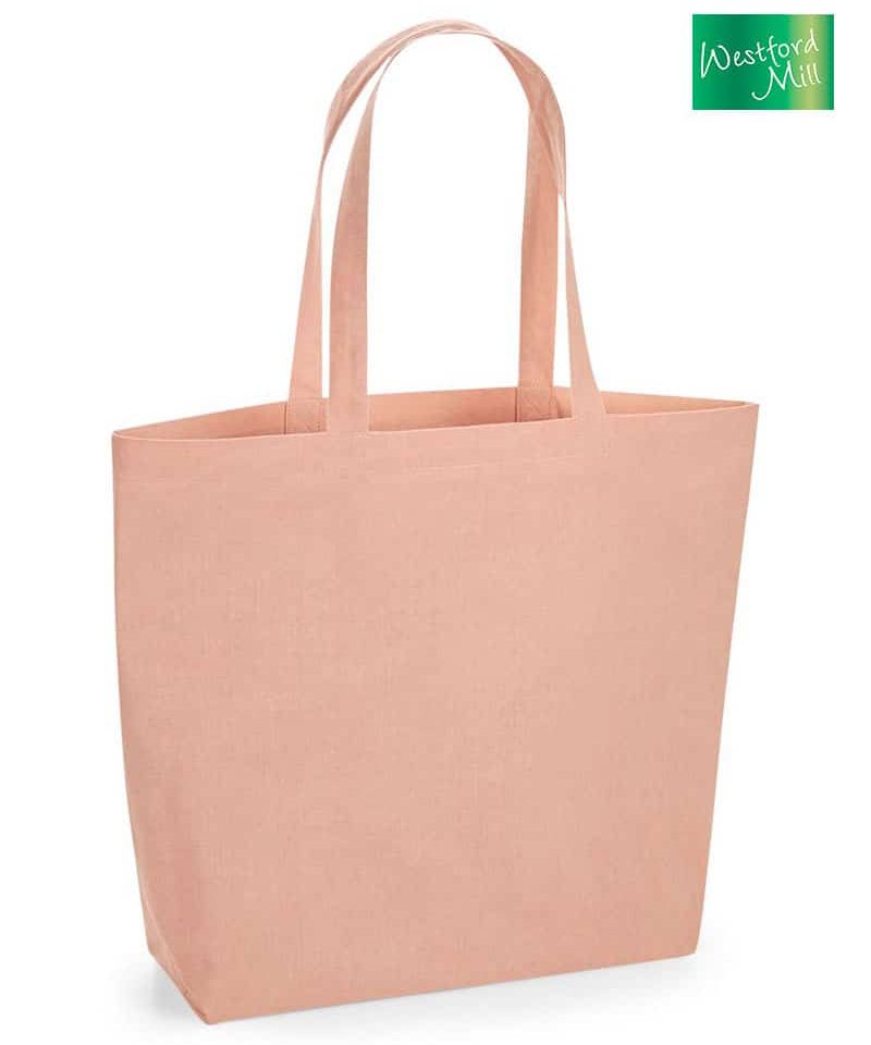 Maxi-shopper-in-cotone-organico-Westford-Mill-W285-rosa