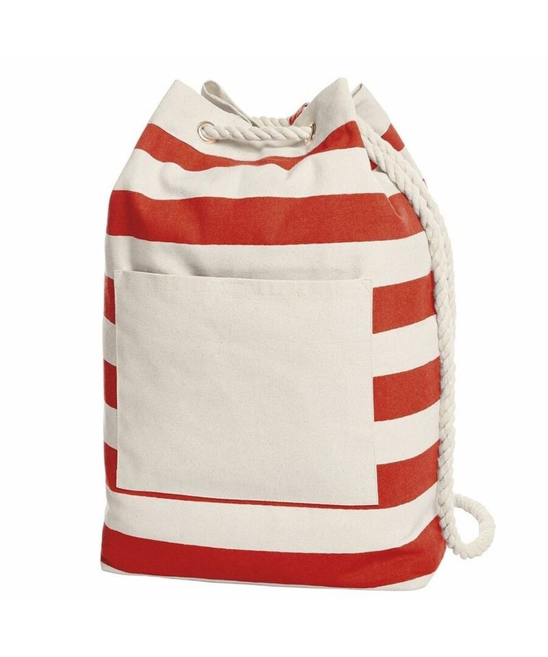 Sacca mare in cotone Halfar H1813348 rosso