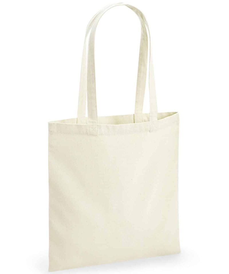 Shopper in cotone e poliestere riciclati Westford Mill W961 naturale