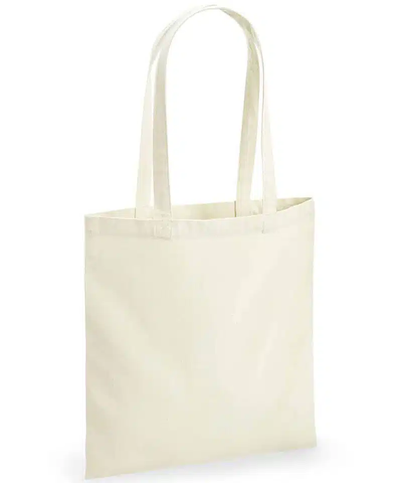 Shopper in cotone e poliestere riciclati Westford Mill W961 naturale
