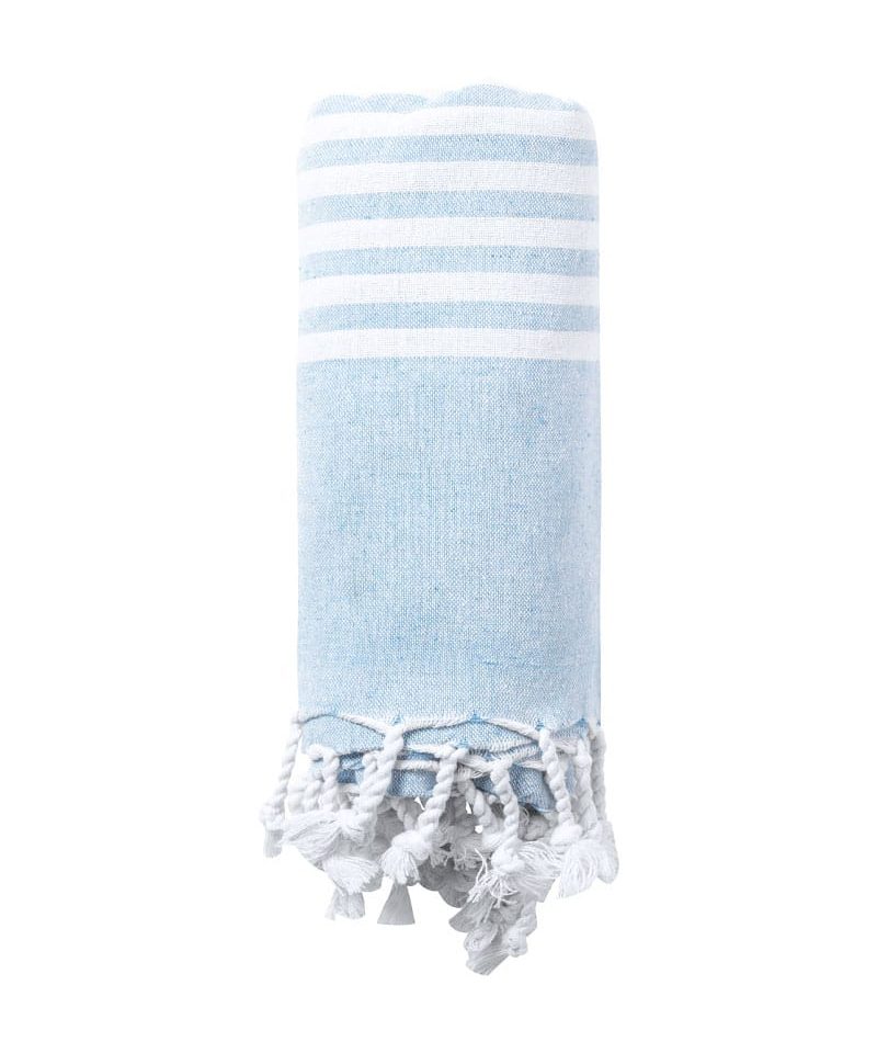 Telo-mare-in-cotone-bicolore-AP722838-azzurro