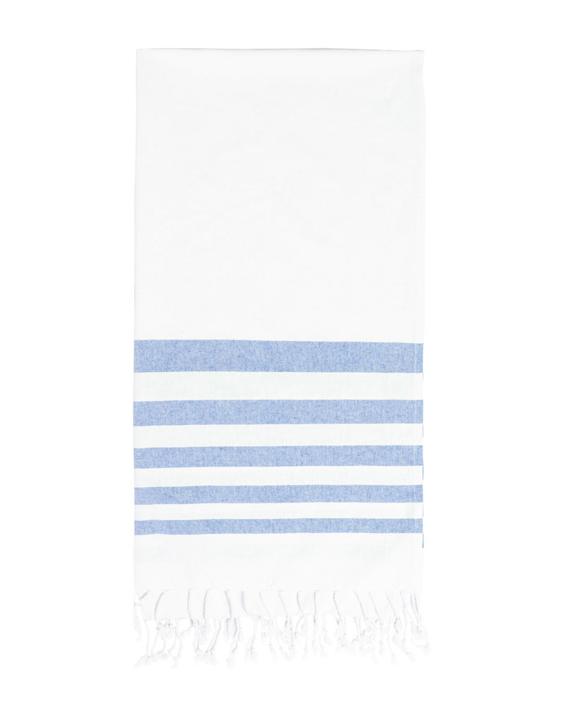 Telo-mare-pareo-bicolore-in-cotone-AP722156-bianco-blu