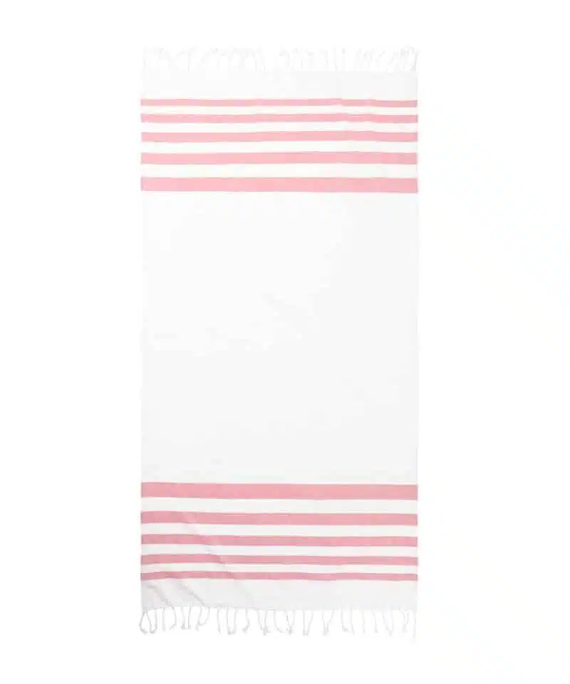 Telo-mare-pareo-bicolore-in-cotone-AP722156-bianco-rosso-2