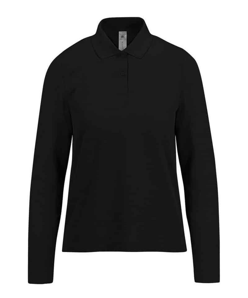 Polo donna manica lunga BC Collection BCPW464 30 Polo-donna-manica-lunga-BC-BCPW464-nero
