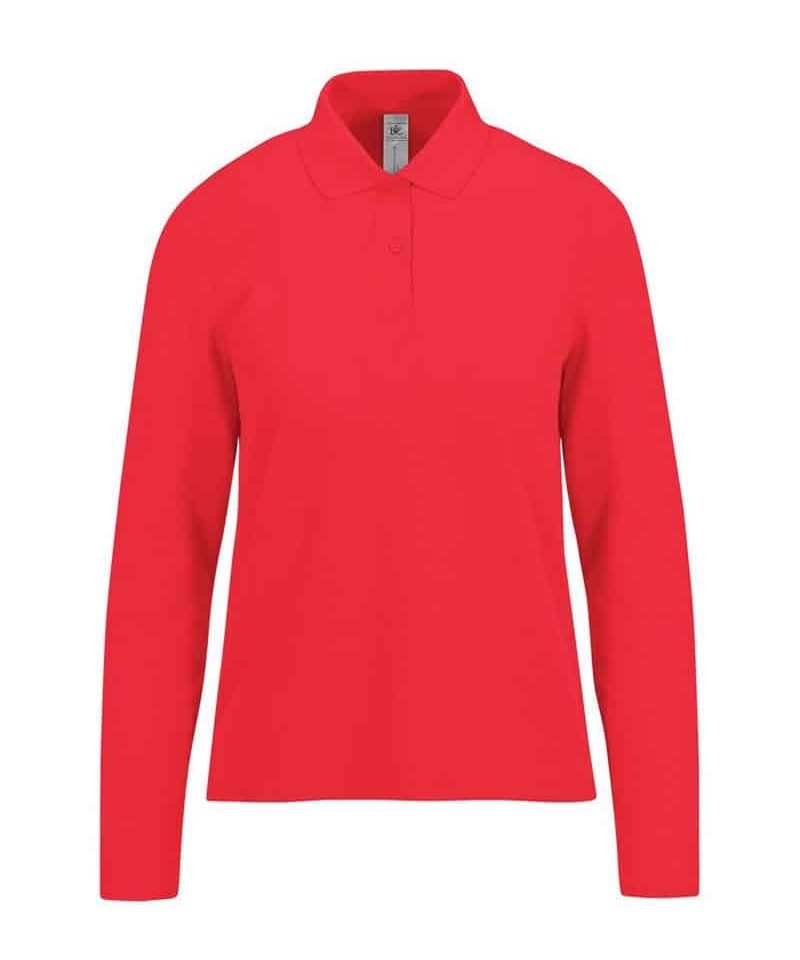 Polo donna manica lunga BC Collection BCPW464 31 Polo-donna-manica-lunga-BC-BCPW464-rosso