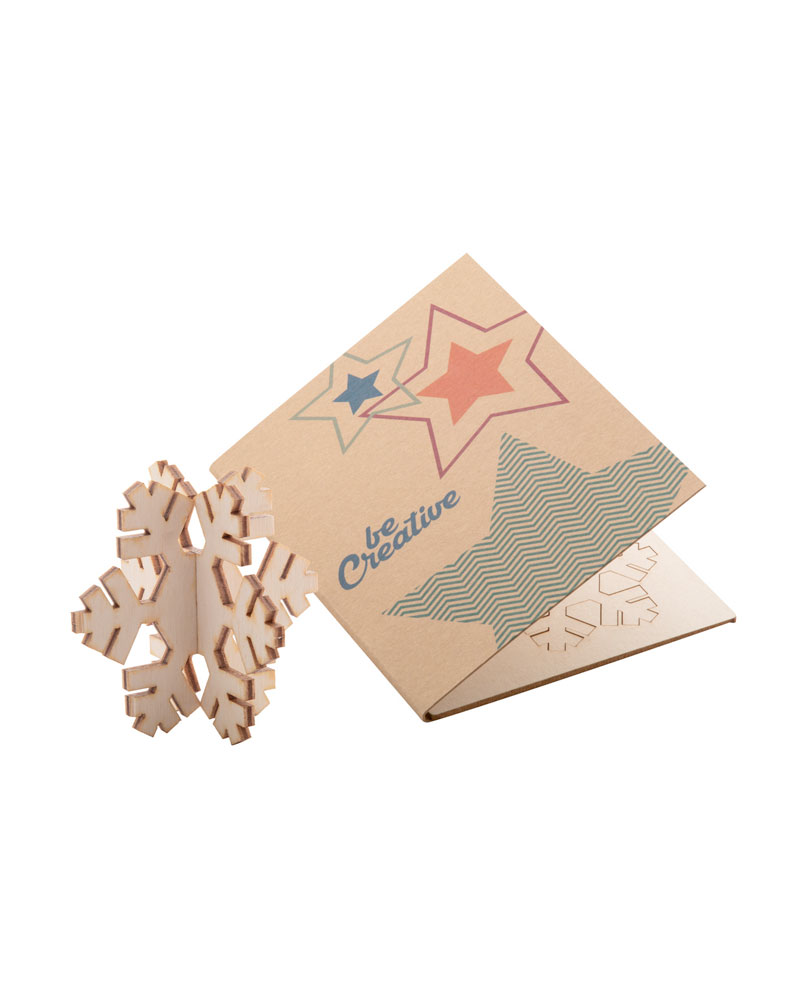 Biglietto-auguri-di-Natale-carta-Kraft-con-puzzle-legno-ap718646-fiocco-neve