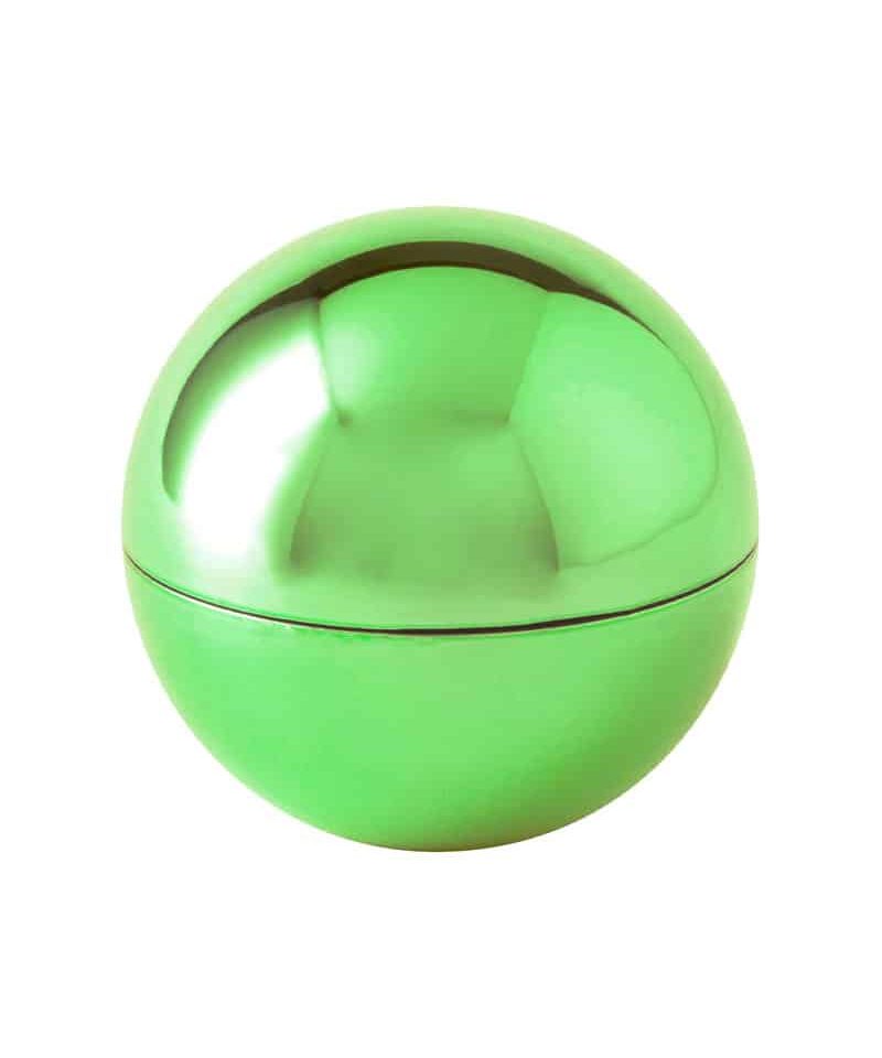 Balsamo per le labbra con astuccio rotondo di colore metallico AP721202 12 Balsamo-per-le-labbra-con-astuccio-rotondo-di-colore-metallico-AP721202-verde