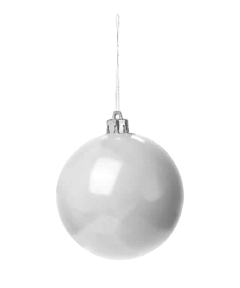Pallina di Natale bianca 9909802