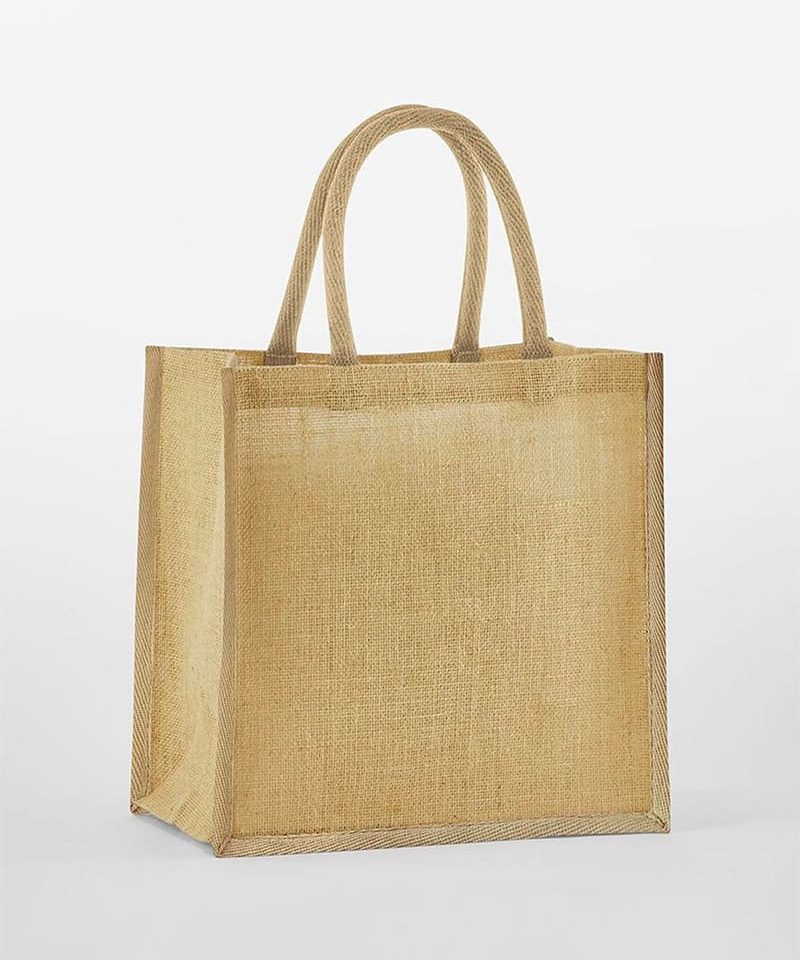 Borsa mini in juta con bordi colorati 26x22x14 Westford Mill W477 12 Borsa-mini-in-juta-con-bordi-colorati-26x22x14-iWestford-Mill-W477-naturale
