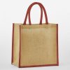 Borsa mini in juta con bordi colorati 26x22x14 Westford Mill W477 2 Borsa-mini-in-juta-con-bordi-colorati-26x22x14-iWestford-Mill-W477-ruggine