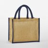 Borsa in juta con bordi colorati 30x30x19 Westford Mill W473 2 Borsa-mini-in-juta-con-bordi-colorati-30x30x19-Westford-Mill-W473-natural-blu