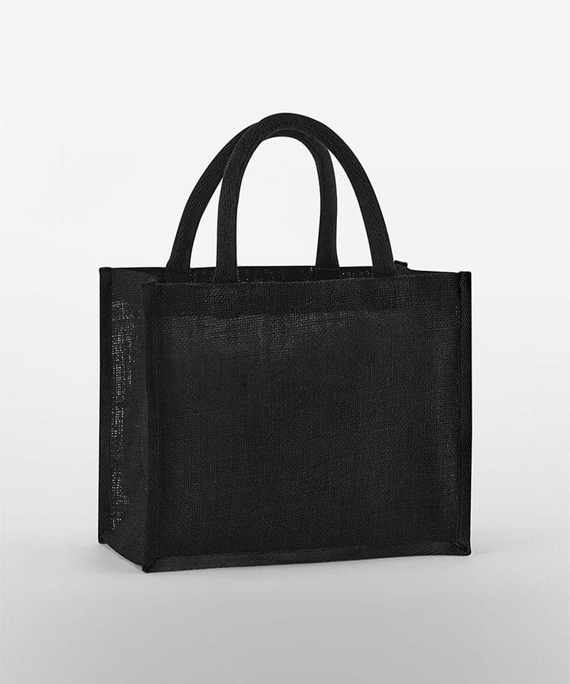 Borsa in juta con bordi colorati 30x30x19 Westford Mill W473 10 Borsa-mini-in-juta-con-bordi-colorati-30x30x19-Westford-Mill-W473-nero