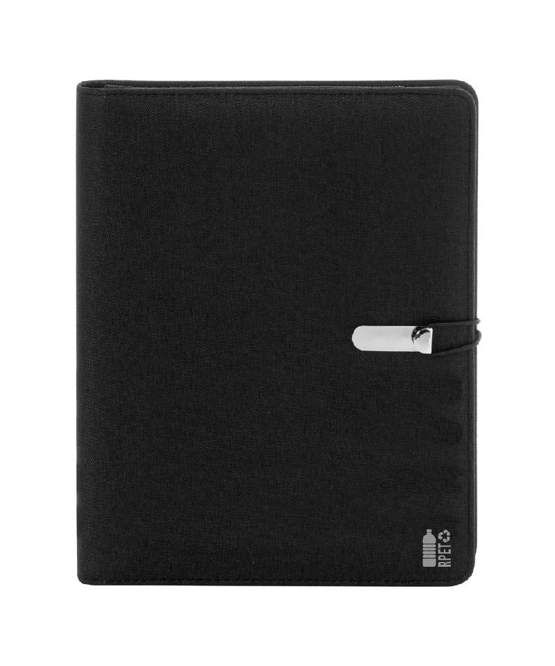 Cartella portadocumenti in RPET A5 AP800746 14 Cartella-portadocumenti-in-RPET-A5-ap800746-nero-fronte