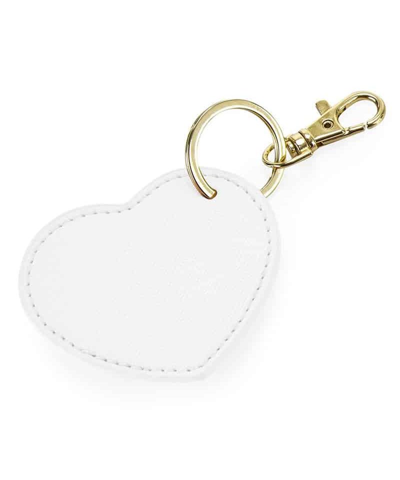 Portachiavi a cuore in PU Bagbase BG746 9 Portachiavi-a-cuore-in-PU-Bagbase-BG746--bianco
