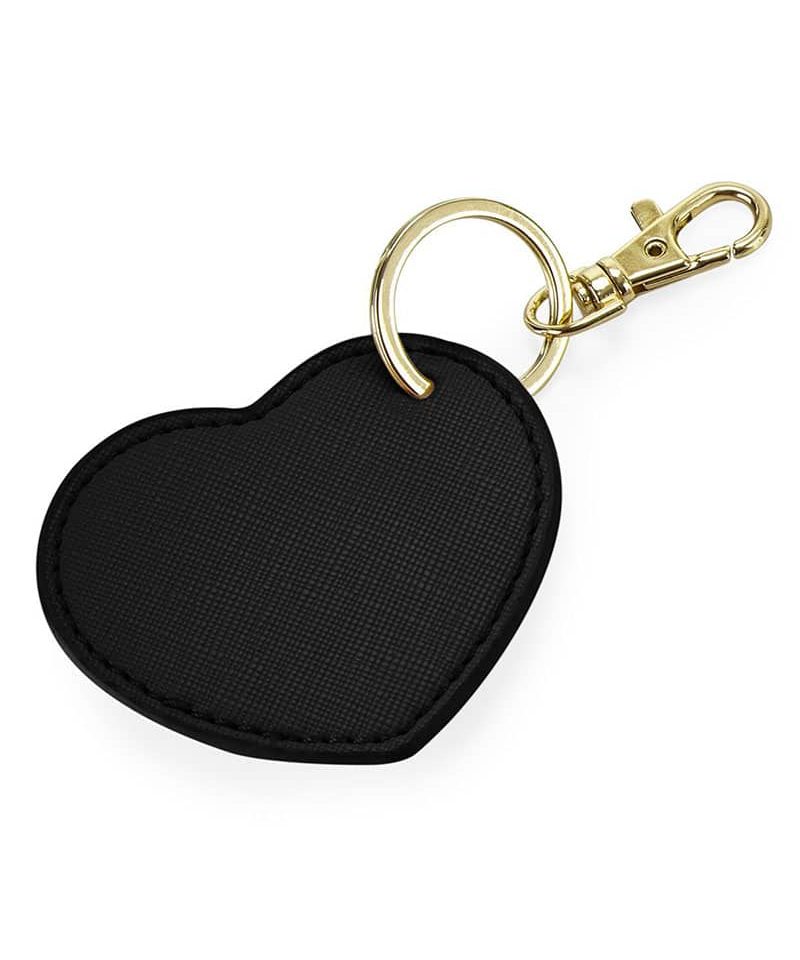 Portachiavi a cuore in PU Bagbase BG746 11 Portachiavi-a-cuore-in-PU-Bagbase-BG746-nero-oro