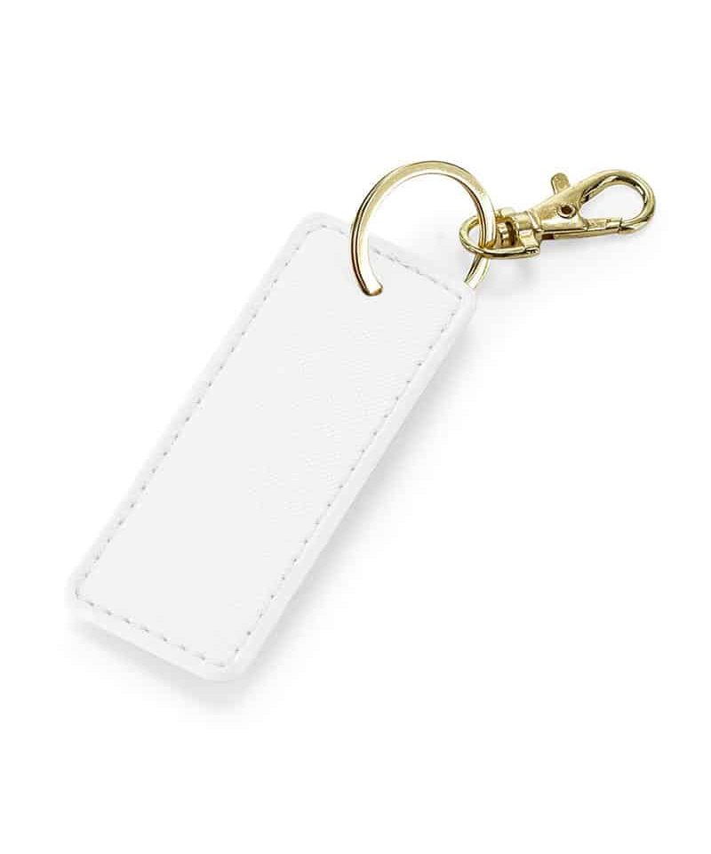 Portachiavi rettangolare in PU Bagbase BG744 11 Portachiavi-rettangolare-in-PU-Bagbase-BG744-bianco