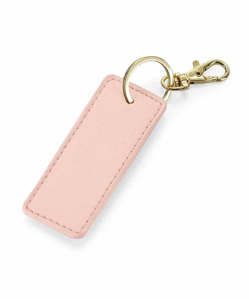 Portachiavi rettangolare in PU Bagbase BG744 17 Portachiavi-rettangolare-in-PU-Bagbase-BG744-rosa-pastello