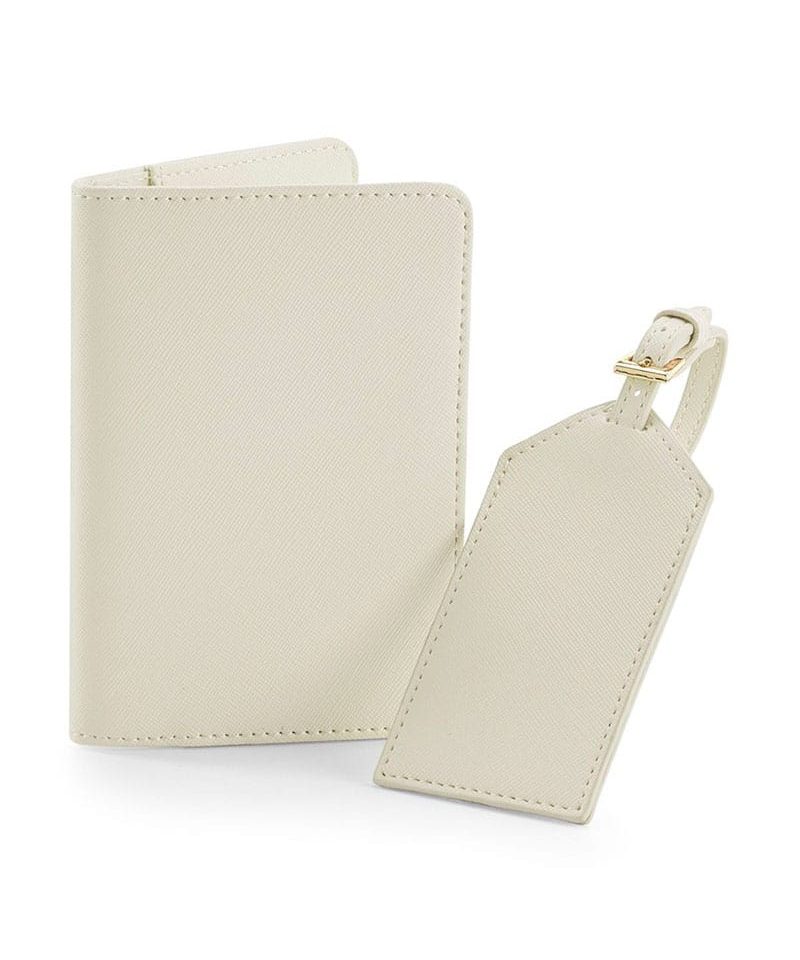 Set viaggio custodia passaporto ed etichetta bagaglio Bagbase BG755