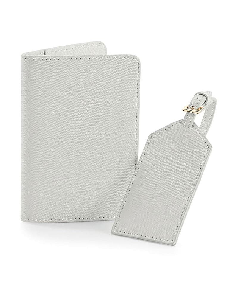 Set-viaggio-custodia-passaporto-ed-etichetta-bagaglio-Bagbase-BG755-grigio-chiaro