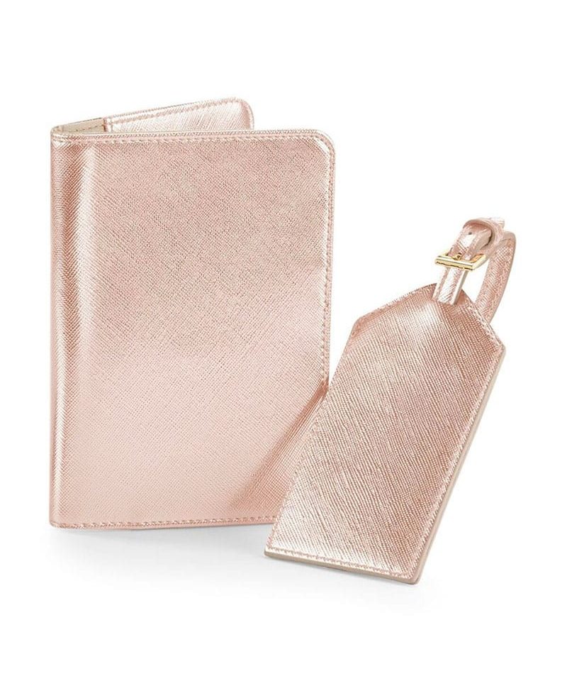 Set-viaggio-custodia-passaporto-ed-etichetta-bagaglio-Bagbase-BG755-oro-rosa