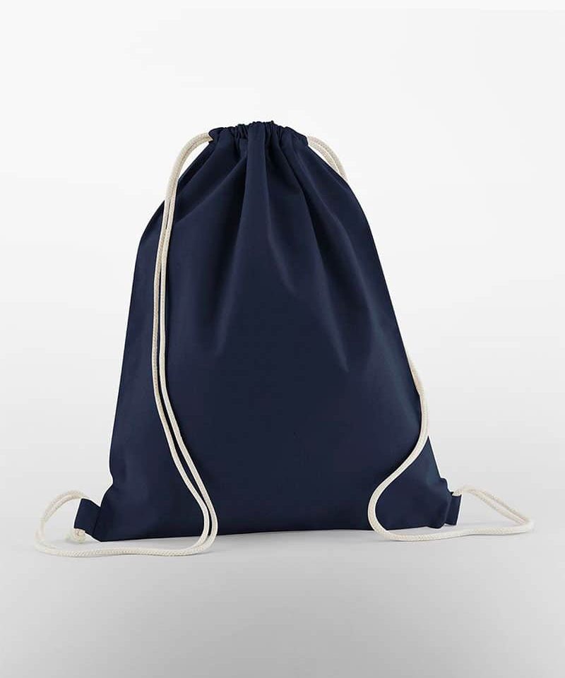 Zainetto in cotone organico 140g/mq Westford Mill W160 14 Zainetto-in-cotone-organico-140g-mq-Westford-Mill-W160-blu-navy