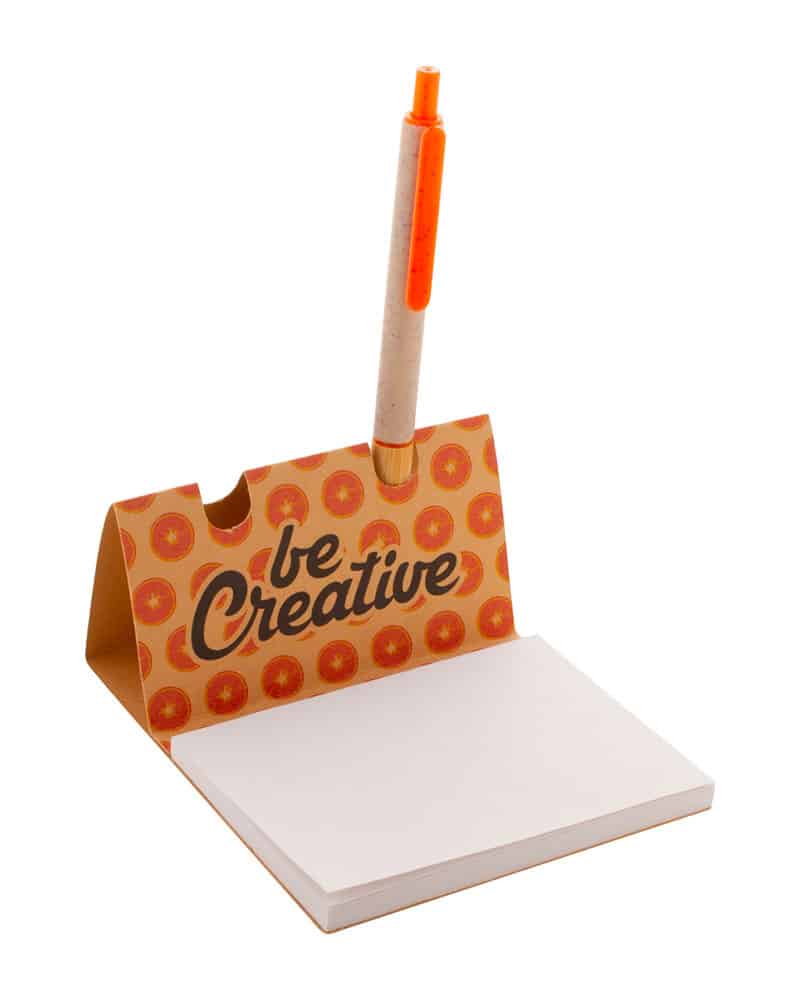 Porta Note Vegas Con Portapenne - 500 Fogli 90x90mm, Design Moderno E Antiscivolo - Foto 2