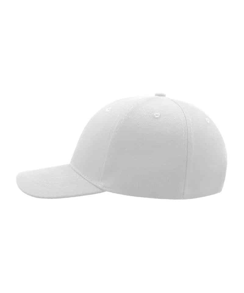 Cappellino-Baseball-6-pannelli-Adulto-Atlantis-LIBERTY-SIX-bianco-lato-sinistro